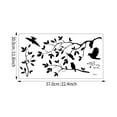 thumbnail image 3 of Fall Decorations Branch Bird Wall Stickers Self Stick Artificial Peel And Stick Decal 1 Set, 3 of 6