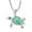 Green, variant on KDSJSXW Gold Chain Necklace Women Opal Sea Turtle Necklace Pendant Necklace Ocean Beach Jewelry Handmade Sea Life Accessory Rose Gold Necklaces for Women Gold Necklaces for Women (Blue,One Size)