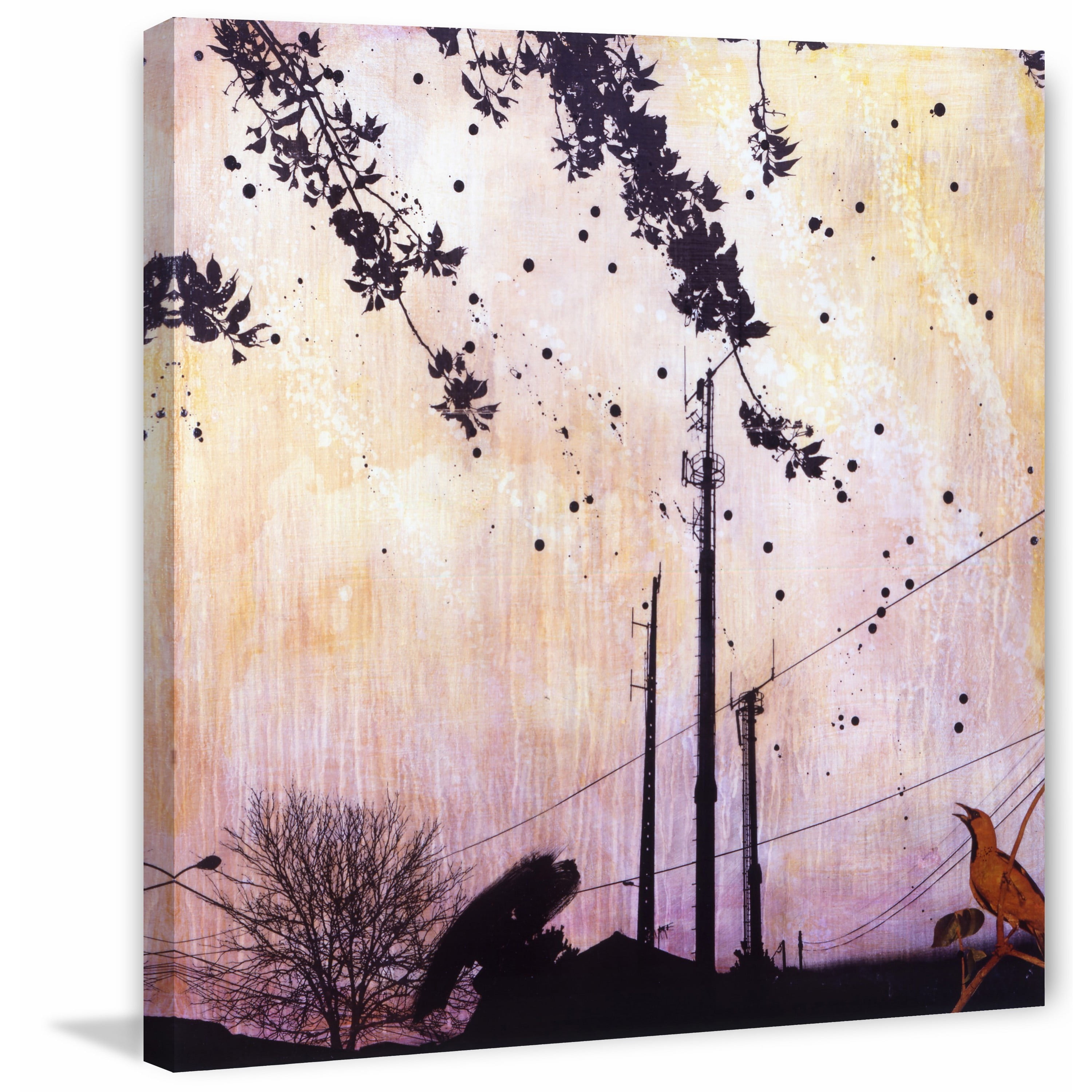 "Call of the Song Bird" Painting Print on Wrapped Canvas