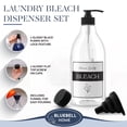 thumbnail image 3 of Bleach Dispenser for Laundry Room, Large Capacity 64 Oz Pet Plastic Liquid Laundry Soap Dispenser Bottle, Bleach Container and Organizer Plus Pump, Cap and Collapsible Funnel, 3 of 6