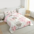 thumbnail image 3 of Manfei Rustic Fall Leaves Bedding Comforter Set,Natural Plant Twin Comforter Sets,Pink White Bedding Set For Girls Kids,Luxury Bedroom Decor Reversible,2 Pieces, 3 of 8