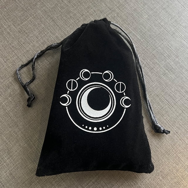 Bolsa con cordón de franela de la marca Tarot, bolsa con cordón para joyas, bolsa para dispositivos móviles, bolsa de nailon, bolsa pequeña