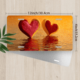 thumbnail image 2 of 1 Pcs 2D Flat License Plate Covers & Frames, Two Heart Shaped For Decorative Front, Waterproof For Decoration Aluminum License Plate Covers & Frames Cover For Men Women, 12" X 6", 2 of 6