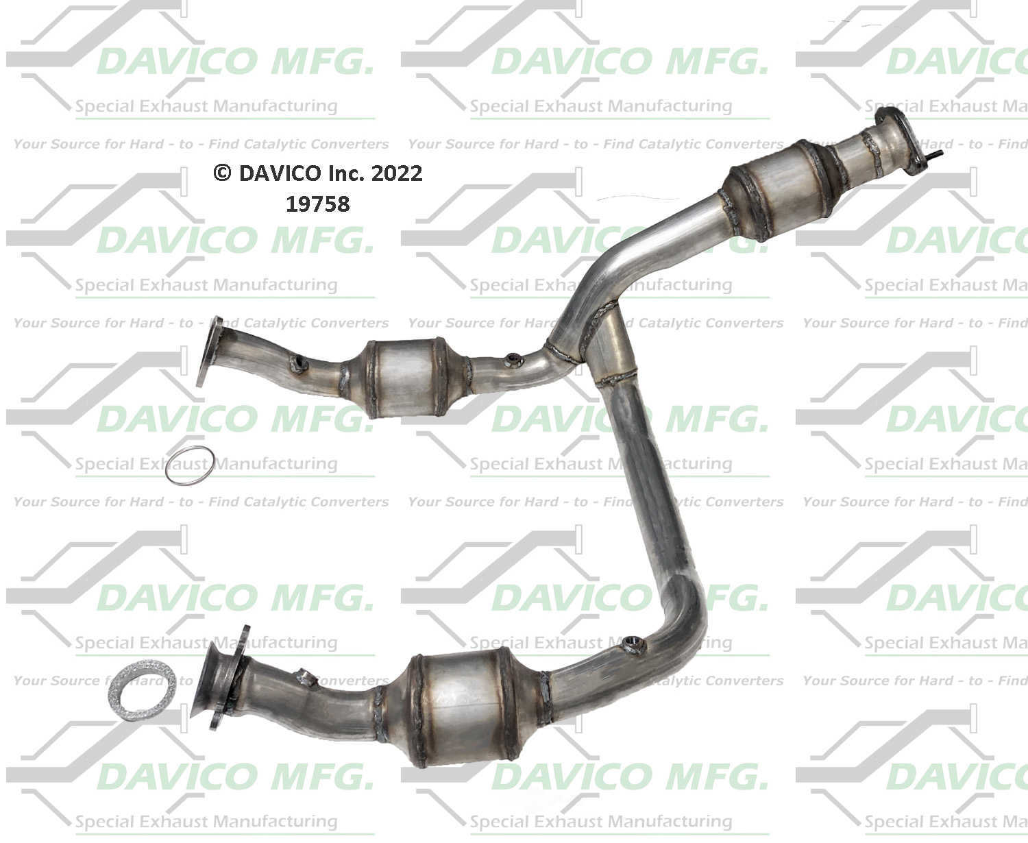 Davico Mfg 19758 Direct-Fit Catalytic Converter