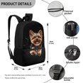 thumbnail image 5 of Uourmeti Large Capacity Backpack for Work Travel, 17 Inch Smooth Zipper School Backpack, Running Dog Pattern, 5 of 6