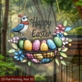 thumbnail image 4 of HongHeng Clearance Under $2.00 Easter Bunny Stained Glass Round Suncatcher, 4 of 9