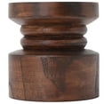 thumbnail image 5 of Mainstays Decorative Wood Pillar Candleholder, Dark Brown, 4", 5 of 7