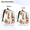 thumbnail image 2 of Fotbe Christmas Gnomes In Leopard Mochila de Lona con Estampado, Mochila Duradera, Mochila Versátil de Alta Calidad, Mochila Compacta Vintage-Medium, 2 of 5