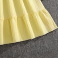 thumbnail image 3 of Lvshlubb Little Girl Dresses Fashion Ruffle Sleeveless V Neck Maxi Dress Summer Spaghetti Straps Casual Vacation Sundress Size 8-12, 3 of 8