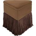thumbnail image 3 of Meridian Furniture Trivoli Brown Velvet Ottoman/Stool, 3 of 8