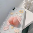 thumbnail image 3 of Funda para Apple iPhone 11 suave con bonito diseño de 6,1", funda de TPU ultrafina a prueba de golpes y antiarañazos, protección contra golpes, dibujo animado en 3D, cerdo 4, 3 of 5