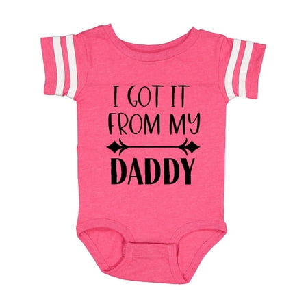 

Inktastic I Got It From My Daddy Gift Baby Boy or Baby Girl Bodysuit