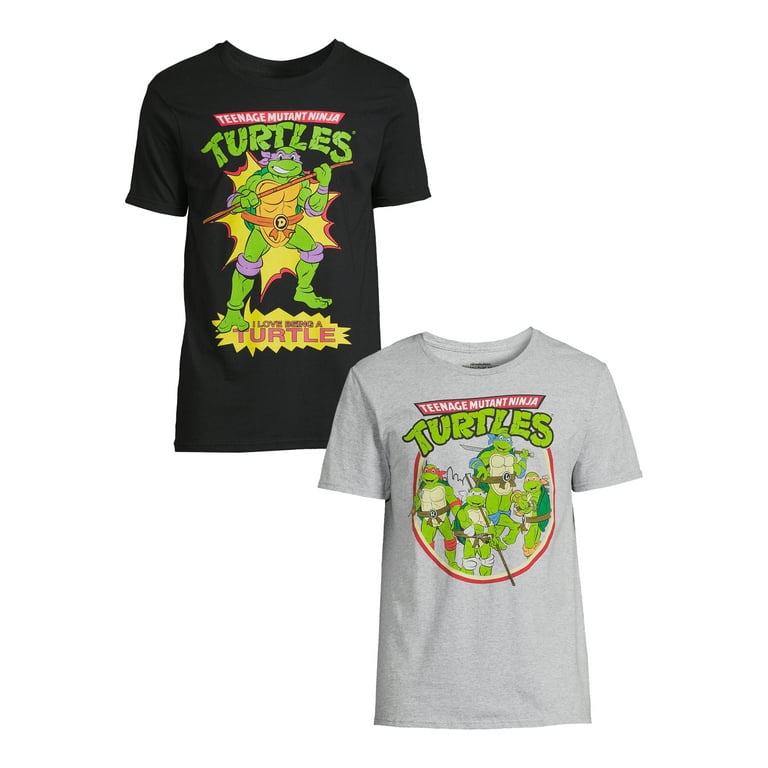 Nickelodeon Big & Tall Teenage Mutant Ninja Turtles Vinatge TMNT Men's Tops Short Sleeve Tee Shirt