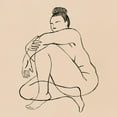 thumbnail image 3 of Popp, Grace 12x12 Black Modern Framed Museum Art Print Titled - Femme Figure II, 3 of 5