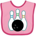 thumbnail image 3 of Inktastic Bowling Team Bowler Boys or Girls Baby Bib, 3 of 4