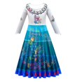 thumbnail image 1 of Encanto Magic Full House Cosplay disfraz niñas Halloween vestido largo capa 80656 vestido y bolsa 140cm esquí esquí Gafas de esquí, 1 of 1