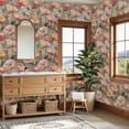 thumbnail image 4 of Vintage Floral Contact Paper Peel and Stick Wallpaper Soft Pastel Art Print Gentle Light Shabby Edges 23.6in x 9.8ft Self Adhesive Removable Wall Paper for Nursery Bedroom Cabinets Drawers, 4 of 8
