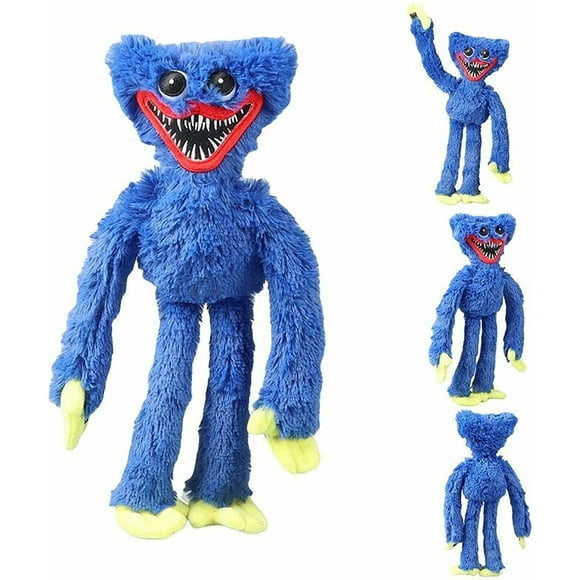 Poppy Playtime Huggy Wuggy - Soft toy, 40 cm - Christmas gift (blue),JUN
