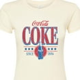 thumbnail image 3 of Coca-Cola - 90s Coke Collegiate - Juniors Fitted Graphic T-Shirt, 3 of 5