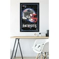 thumbnail image 5 of NFL New England Patriots - Neon Helmet 23 Wall Poster, 22.37" x 34" Framed, 5 of 6