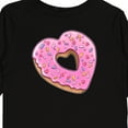 thumbnail image 4 of Inktastic Heart Shaped Donut with Pink Icing and Sprinkles Boys or Girls Long Sleeve Toddler T-Shirt, 4 of 5
