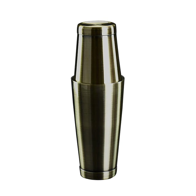 Conjunto de coctelera Injueey de acero inoxidable Boston Bartending Cocktail Mixing Can Set bronce