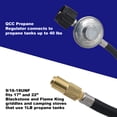 thumbnail image 4 of Flame King 6-Ft Propane Regulator Hose Adapter for 17 & 22" Flame King & Blackstone Griddle, 4 of 10