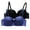 Blue, variant on Women's Smooth Underwire Thin Half Cup Adjustable Bra Underwear