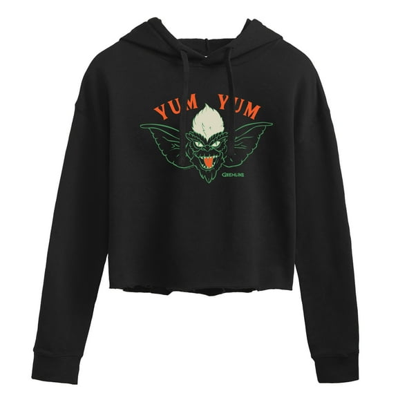 Gremlins - Yum Yum Flies In - Juniors Cropped Pullover Hoodie