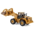 thumbnail image 4 of CAT Caterpillar 950G Wheel Loader Yellow with Log Fork and Wood Log Accessories 1/87 (HO) Diecast Model by Diecast Masters, 4 of 5