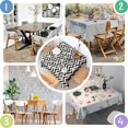 thumbnail image 4 of Pioneer Flower Floral Print Pattern Square Tablecloth, Waterproof Wipeable Spillproof Washable Table Cover for Home Kitchen Party Decor, 42"x42", 4 of 6