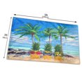 thumbnail image 3 of Banner Wizfuyq con forma de piña y palmeras, 91 x 152 cm, para exteriores, 3 of 7