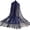 Navy Blue, variant on AYYUFE Ethnic Style Tassel Extra Long Jacquard Women Scarf Hollow Lace Cheongsam Shawl Female Accessories