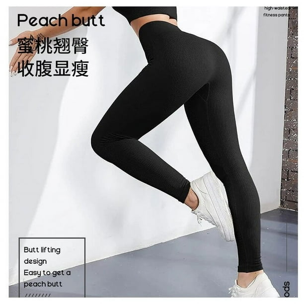 2024 New Winter Ribbed Leggings for Women Sports Wear Sports