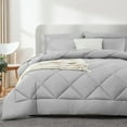 thumbnail image 7 of Sleepdown Comforter Set 7-Piece Bed in a Bag - Light Grey, Queen, 7 of 7