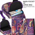 thumbnail image 3 of Paisley Vintage Ethnic Crossbody Bag – Floral Pattern Colorful Boho Retro – Abstract Decorative Mandala Exotic Chic Design – Adjustable Strap & Travel Friendly, 3 of 5