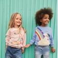 thumbnail image 2 of Toddler Girls Sweatshirts Crewneck Hoodies Dinosaur Long Sleeve Collage T Shirts Kids Pullover Tops(8104-giraffe 120), 2 of 4