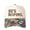 Beige camouflage, variant on HE'S ROPING Letter Embroidered Color Block Trucker Hat Unisex Adjustable Cotton Breathable Fashion Cap for Travel Daily Wear