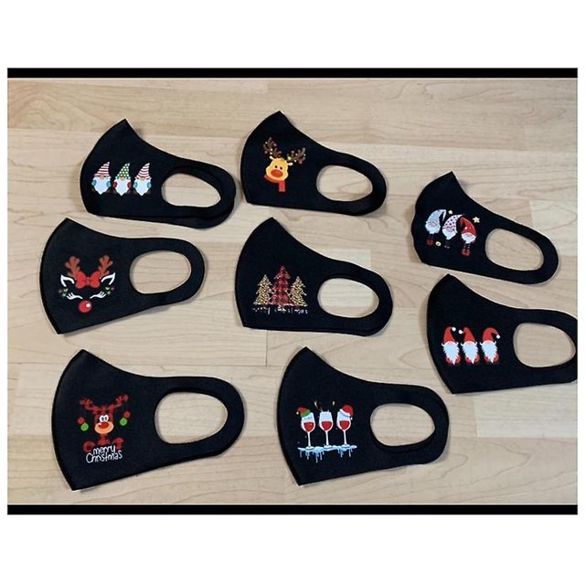 Tal 20pcs Mascarilla Unisex Niños Adultos Halloween Navidad Al aire libre A prueba de viento Foggy Haze Contaminación Bandana al aire libre Reutilizable A prueba de polvo Transpirable Dustpro ZefeiWu 9024735274391