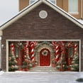 thumbnail image 5 of Christmas Garage Door Banner 7x16 ft, Vintage Believe Train Garage Door Cover with Polar Express Santa, Large Outdoor Wall Decor for Xmas Eve Holiday Backdrop, 5 of 6