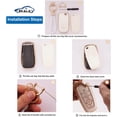 thumbnail image 4 of LAICAIW for Ford Key Fob Cover with Keychain Lanyard, 5 Buttons Soft TPU Keys Shells Girly White Key Fob Cover Compatible with Ford Explorer Fusion Mustang F150 Edge Escape Expedition Lincoln(Frd-5), 4 of 6