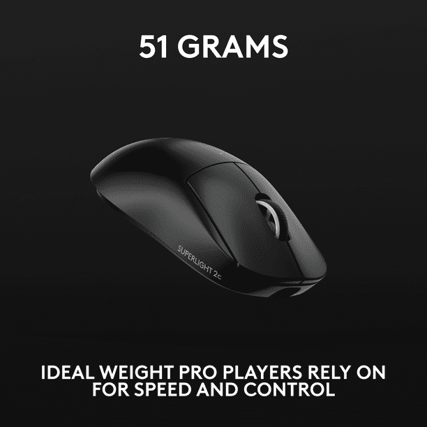Logitech G PRO X SUPERLIGHT 2c wireless gaming mouse, 51 g pro