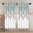 thumbnail image 5 of Blackout Kids Curtains,Multicolor Ethnic Geometric Border Pattern Childrens Insulated Curtains Set Of 2,Bedroom Essentials,Toddler Room Decor 52x63in(132x160cm), 5 of 5