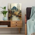 thumbnail image 5 of Abstract Blue Mosque Istanbul Canvas Turkish Landmark Home Wall Decor Print, 5 of 8