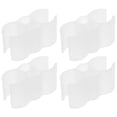 thumbnail image 1 of Double Pipe Clamp White Plastic 4Pcs 1.7In, 1 of 8