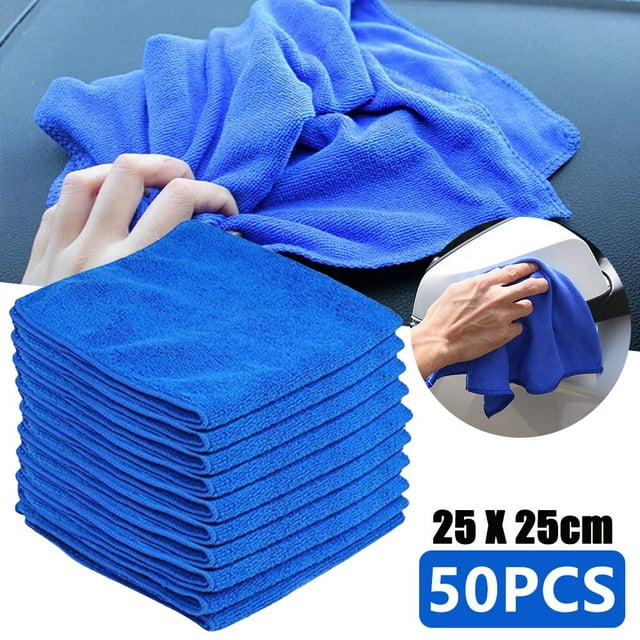 5 Pcs Microfiber Cleaning Cloths Wash Cloth for Home Kitchen Car Window 40x40cm