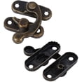 thumbnail image 3 of Gancho De Pestillo De Cerraduras De Cuerno De Metal De 20 Piezas, Bronce, Adecuado Para Cajas De Madera Retro Y Joyeros, Equipado Con Tornillos De Montaje, 3 of 5