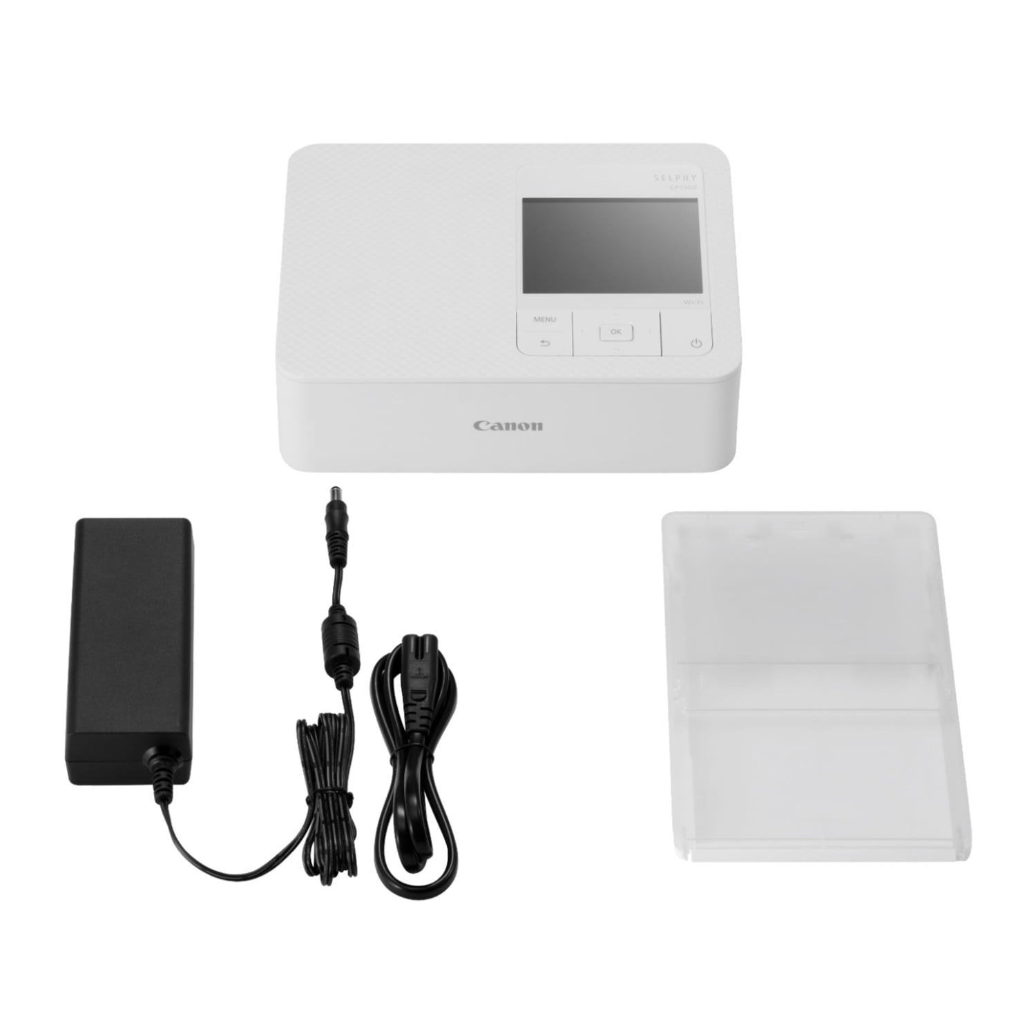 Canon Selphy CP1500 Wireless Compact WiFi AirPrint USB Dye Sublimation Photo Printer (White) Bundle with Card Reader and Starter Kit for Cameras (15 Items)