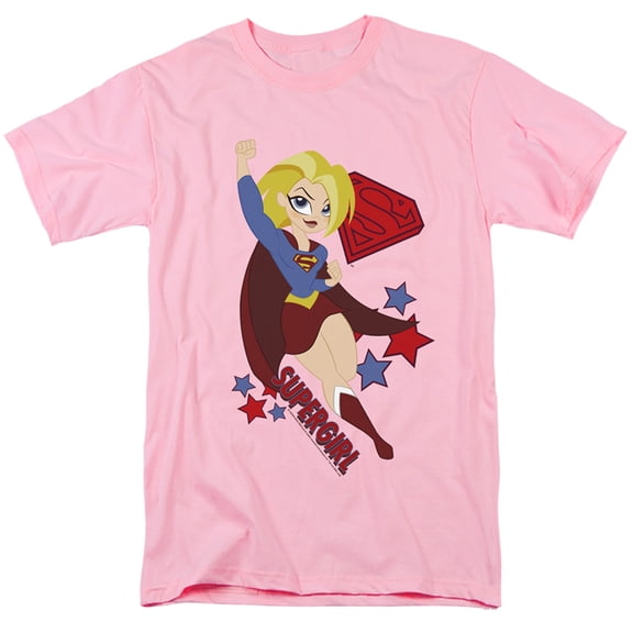Dc Superhero Girls/Supergirl S/S Adult 18/1-Pink
