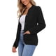 thumbnail image 4 of Suéteres de cárdigan INSPIRE CHIC para mujer, de frente abierto, con botones, de manga larga, casual de otoño, suéter de punto trenzado con bolsillos, S, negro, 4 of 6